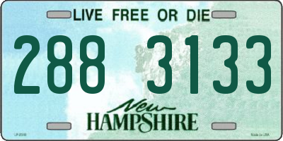 NH license plate 2883133
