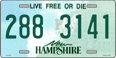 NH license plate 2883141