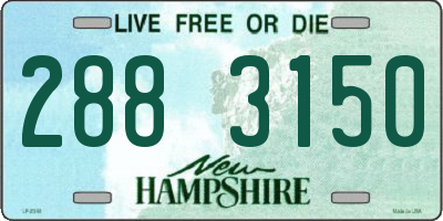 NH license plate 2883150