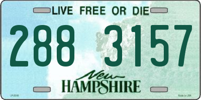 NH license plate 2883157