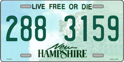 NH license plate 2883159