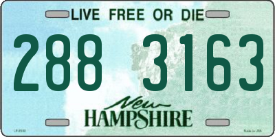 NH license plate 2883163