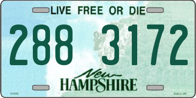 NH license plate 2883172