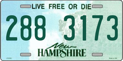 NH license plate 2883173