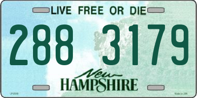 NH license plate 2883179