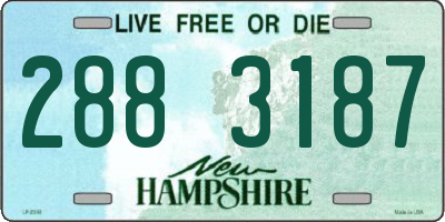 NH license plate 2883187