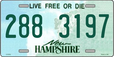 NH license plate 2883197