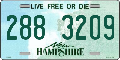 NH license plate 2883209