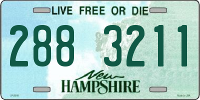 NH license plate 2883211