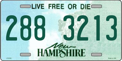 NH license plate 2883213