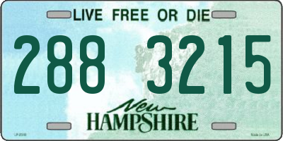 NH license plate 2883215