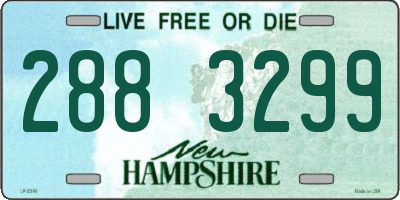 NH license plate 2883299