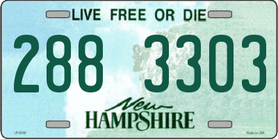 NH license plate 2883303
