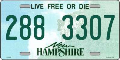 NH license plate 2883307