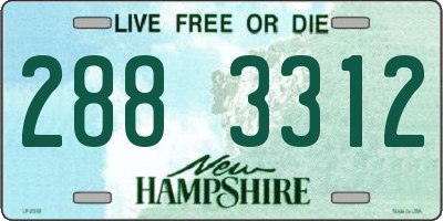 NH license plate 2883312