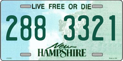 NH license plate 2883321
