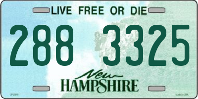 NH license plate 2883325