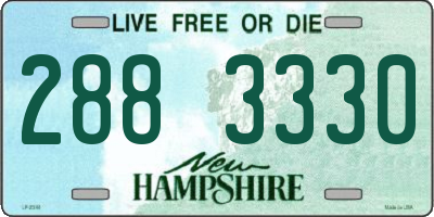 NH license plate 2883330