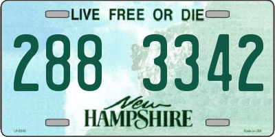 NH license plate 2883342