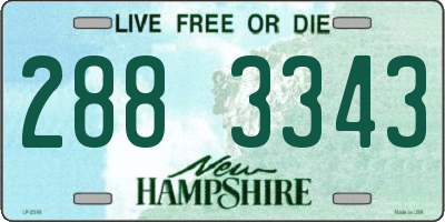 NH license plate 2883343