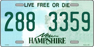 NH license plate 2883359
