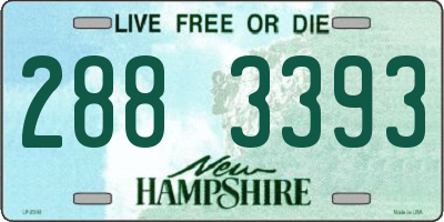 NH license plate 2883393