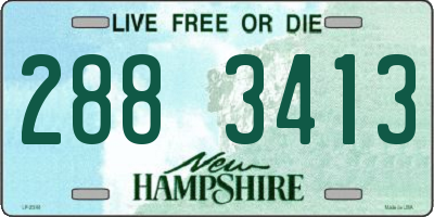 NH license plate 2883413