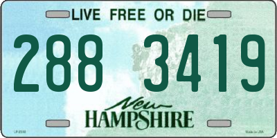 NH license plate 2883419
