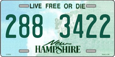 NH license plate 2883422