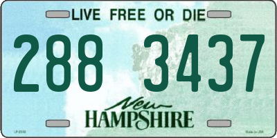 NH license plate 2883437