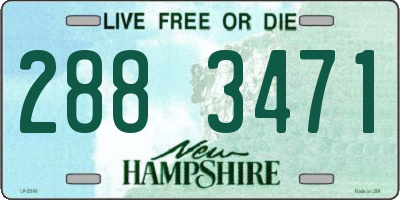NH license plate 2883471