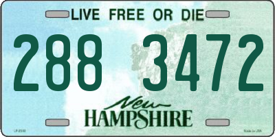 NH license plate 2883472