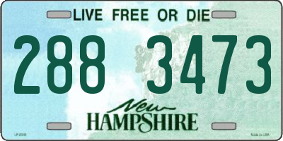 NH license plate 2883473