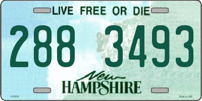 NH license plate 2883493