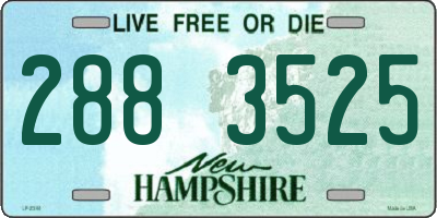 NH license plate 2883525