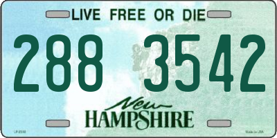 NH license plate 2883542