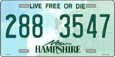 NH license plate 2883547