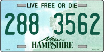 NH license plate 2883562