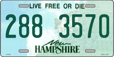 NH license plate 2883570