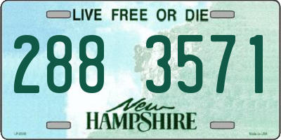 NH license plate 2883571