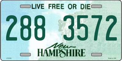 NH license plate 2883572
