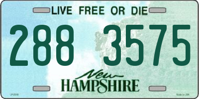 NH license plate 2883575