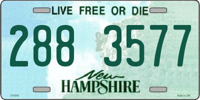 NH license plate 2883577