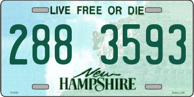 NH license plate 2883593