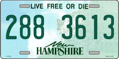 NH license plate 2883613