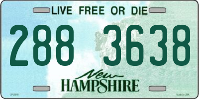 NH license plate 2883638