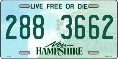 NH license plate 2883662