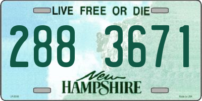 NH license plate 2883671