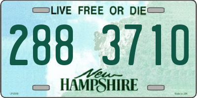 NH license plate 2883710