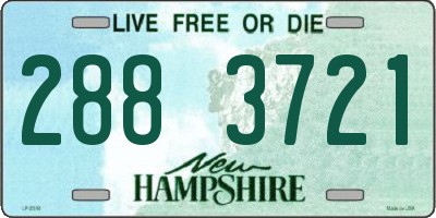 NH license plate 2883721